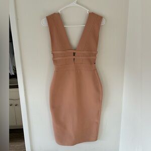 NEW WITH TAGS- Bella Barrett Nude Peach Bandage Dress